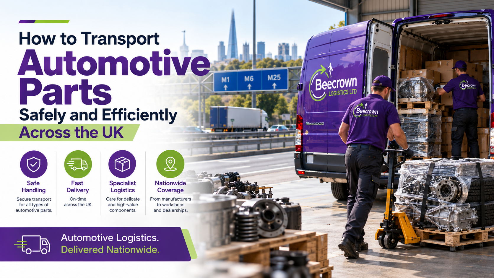 How to Transport Automotive Parts Safely and Efficiently Across the UK